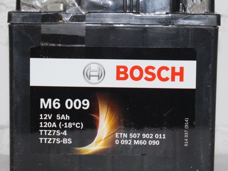 Аккумулятор BOSCH M6 009 TTZ7S-BS TTZ7S-4 оригинал (арт
